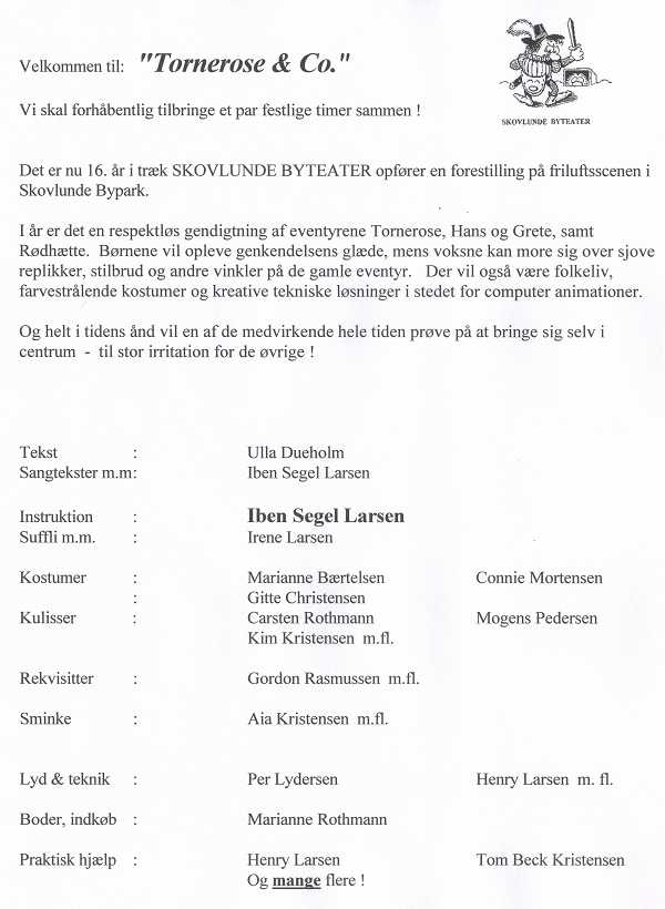 Program side 2 for 'M�d mig p� Cassiopeia', 2004