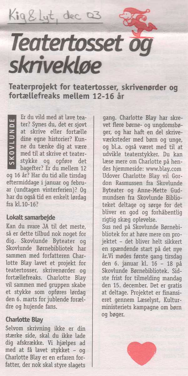 Indl�g i kig & lyt december 2003