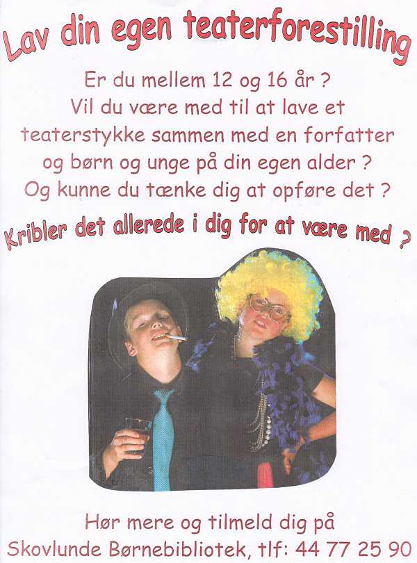 Plakat for deltagelse i projektet
