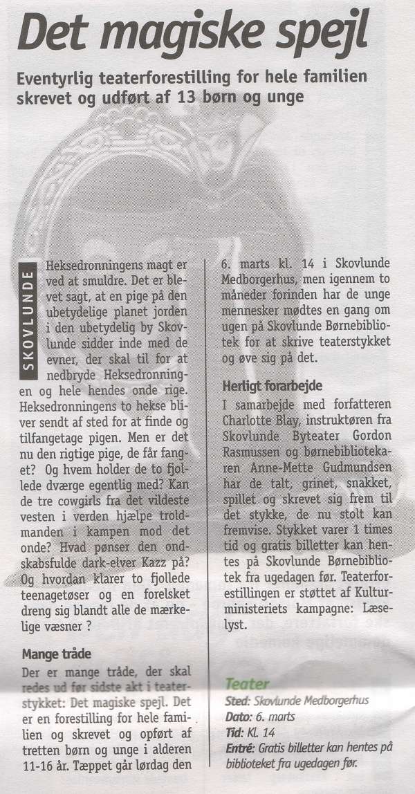 Omtale i kig&lyt, marts 2004