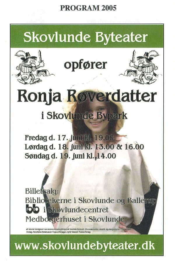 Program side 1 for 'Ronja R�verdatter', 2005