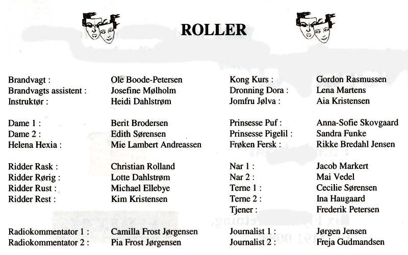 Rolleliste sommerstykke 2006