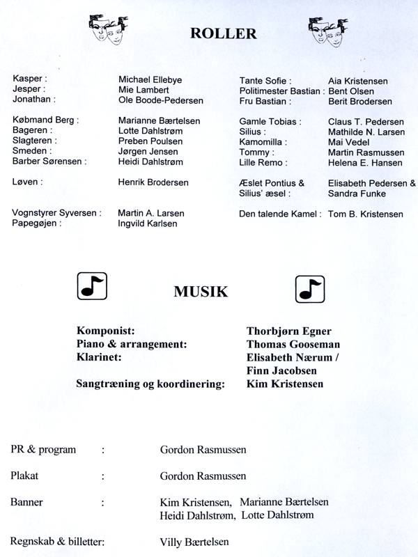 Program side 3 for 'Folk og R�vere i Kardemomme By', 2008