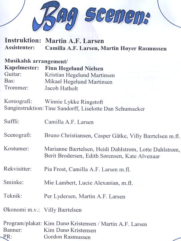 Program side 3 for 'Atlantis', 2010