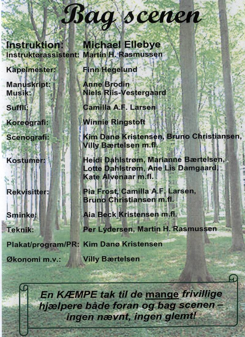 Program side 4 for 'Robin Hood', 2011