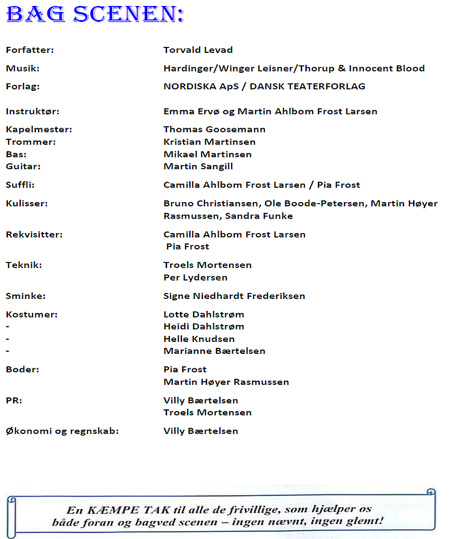Program side 2 for 'Askepop', 2014