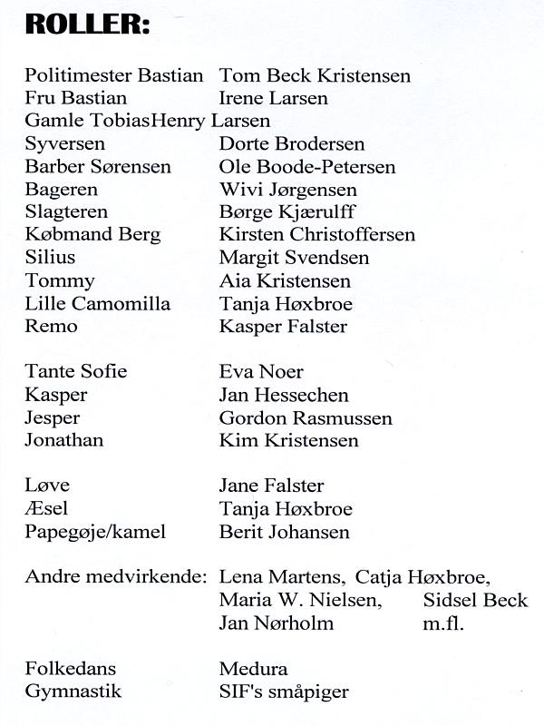 Program side 3 for 'Folk og r�vere..', 1994