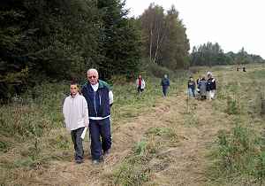 Vi blev ogs� sendt ud p� vandretur i naturen